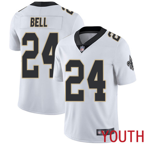 New Orleans Saints Limited White Youth Vonn Bell Road Jersey NFL Football #24 Vapor Untouchable Jersey->nfl t-shirts->Sports Accessory